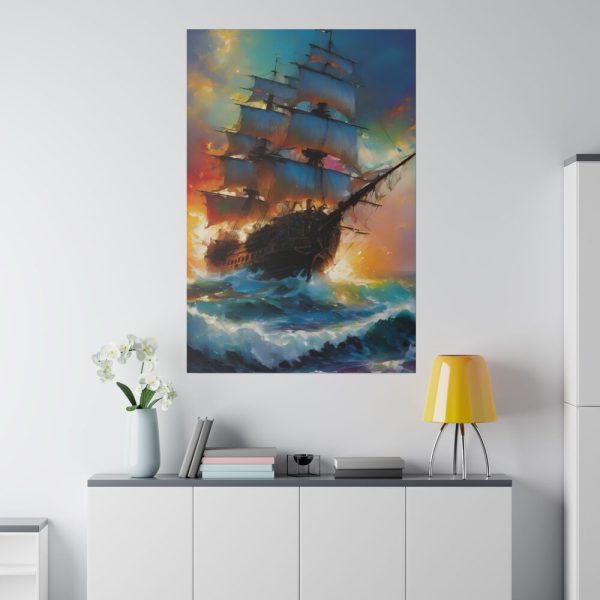 14196453540330199530_2048.jpeg Pirate Ship Fantasy Illustration II Standard Canvas