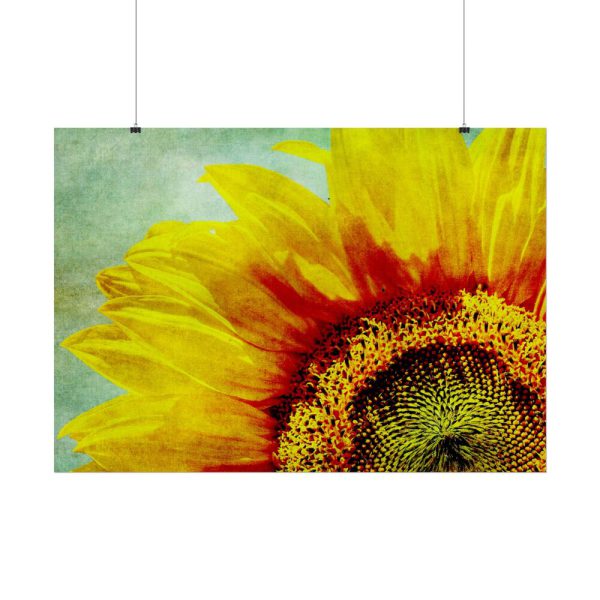 Sunflower Vintage Art Poster