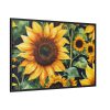 Sunflower Wildflower Blossom Framed Canvas