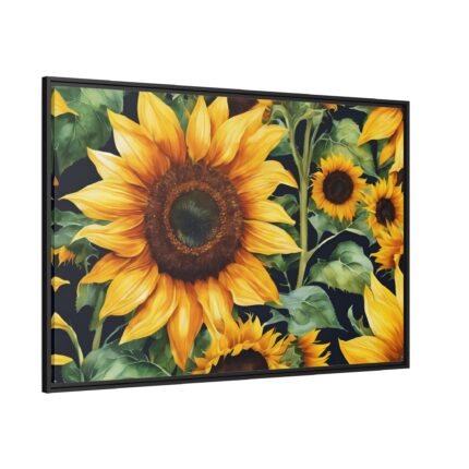Sunflower Wildflower Blossom Framed Canvas
