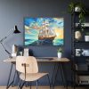 14320398944761455282_2048.jpeg Vintage Sail Ship Stained Glass Framed Poster