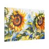 14328714087888720633_2048.jpeg Sunflower Floral Watercolor Art Standard Canvas