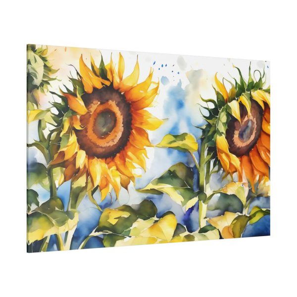 14328714087888720633_2048.jpeg Sunflower Floral Watercolor Art Standard Canvas