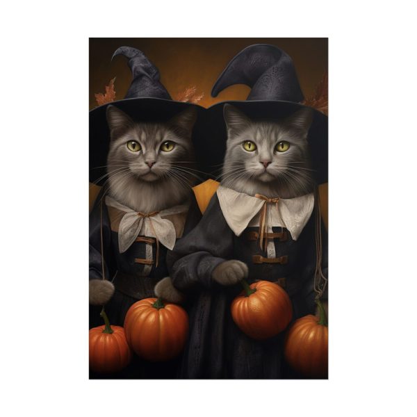 14358439015553872544_2048.jpeg Halloween Witch Cats Poster