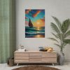 14364853090951409298_2048.jpeg Lonely Beach Ocean Sailing Ship Poster