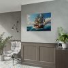 Antique Sail Ship In Ocean Poster