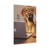 14482284105450162153_2048.jpeg Dog Using Laptop Computer Poster