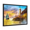 14500043564839882755_2048-1.jpeg Ship and Lighthouse Framed Poster