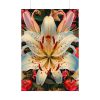 Vintage Lily And Hearts Art I Poster