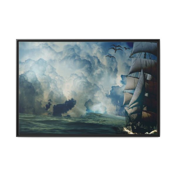 14801607933850973291_2048.jpeg Ship In The Sea Through Storm Framed Canvas