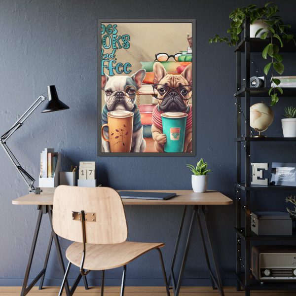 1486286338596081327_2048-1.jpeg Dogs, Books And Coffee Framed Poster