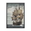 1487295138594076695_2048.jpeg Ancient Sail Ship In The Sea Framed Poster