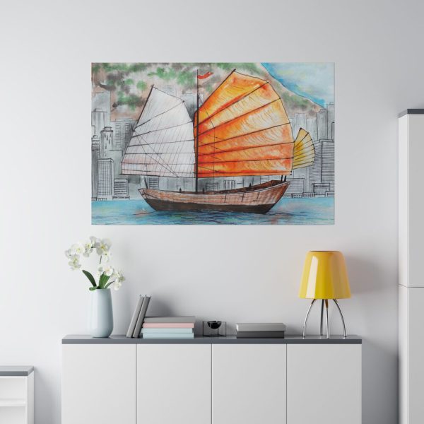 14955098572936911260_2048.jpeg Traditional Chinese Sailing Ship Standard Canvas
