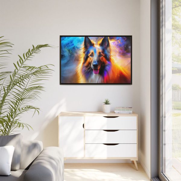 15021479382230644068_2048.jpeg Scottish Shepherd Dog Framed Canvas
