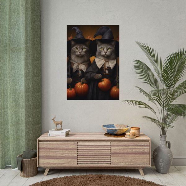 15125890563914471699_2048.jpeg Halloween Witch Cats Poster