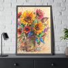 15183004020961382517_2048-1.jpeg Abstract Sunflower Sketch Art Print Framed Poster