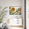 15450178697519772732_2048.jpeg Sunflower Floral Watercolor Art Framed Canvas
