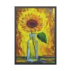 15467041481326608989_2048-1.jpeg Sunflower Textured Digital Painting Framed Poster
