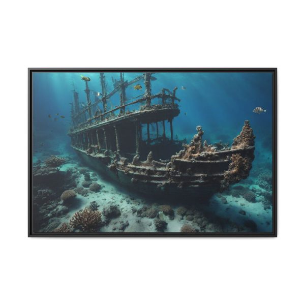 15470211693958730954_2048.jpeg Ancient Sunken Ship Framed Canvas