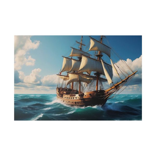 15480777566913375293_2048.jpeg Antique Sail Ship In Ocean Standard Canvas