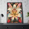 15587017158934093795_2048.jpeg Vintage Lily And Hearts Art I Framed Poster