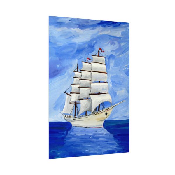 15715396789880715823_2048.jpeg White Sea Sailing Ship Poster
