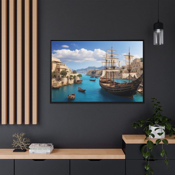 157469934955369302_2048.jpeg Ancient City Harbor Framed Canvas
