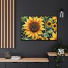 Sunflower Wildflower Blossom Framed Canvas