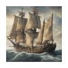 15869852244838456119_2048.jpeg Ancient Sail Ship In Ocean Standard Canvas
