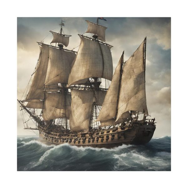 15869852244838456119_2048.jpeg Ancient Sail Ship In Ocean Standard Canvas