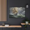 15872833273497123370_2048.jpeg Sail Ship And Stormy Sea Framed Canvas