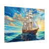 15942883041704281466_2048.jpeg Vintage Sail Ship Stained Glass Poster
