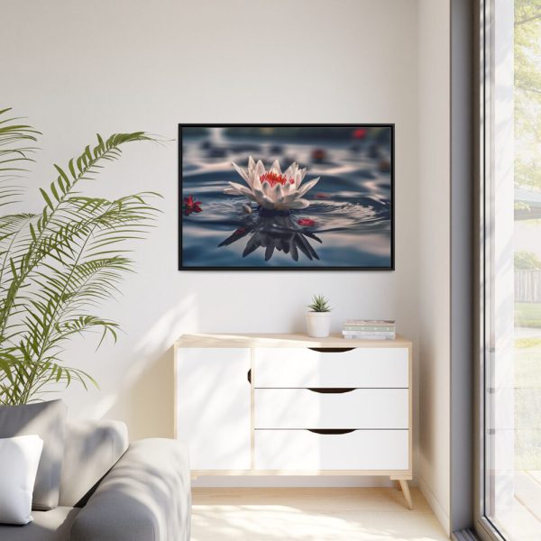 15990384830838301637_2048.jpeg Water Lily Flower Blossom Pond Framed Canvas