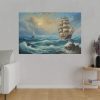 16042886098738991090_2048.jpeg Vintage Sail Ship In The Ocean Standard Canvas