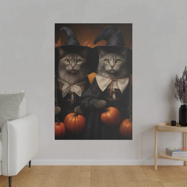 16049212821205502103_2048.jpeg Halloween Witch Cats Standard Canvas