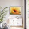 16141012448254778175_2048.jpeg Sunflower Watercolor And Splatter Framed Canvas