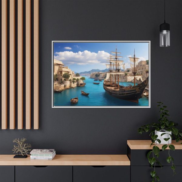 16163020239866745681_2048.jpeg Ancient City Harbor Framed Canvas