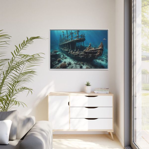 16178740496349024575_2048.jpeg Ancient Sunken Ship Framed Canvas