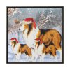 16242018603940990441_2048.jpeg Winter Collie Dog And Puppy Framed Canvas