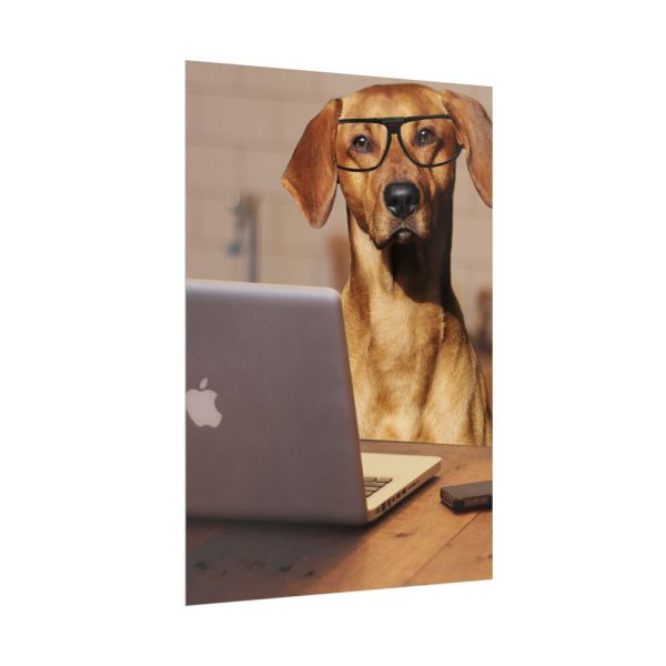 16450402614691240175_2048.jpeg Dog Using Laptop Computer Poster