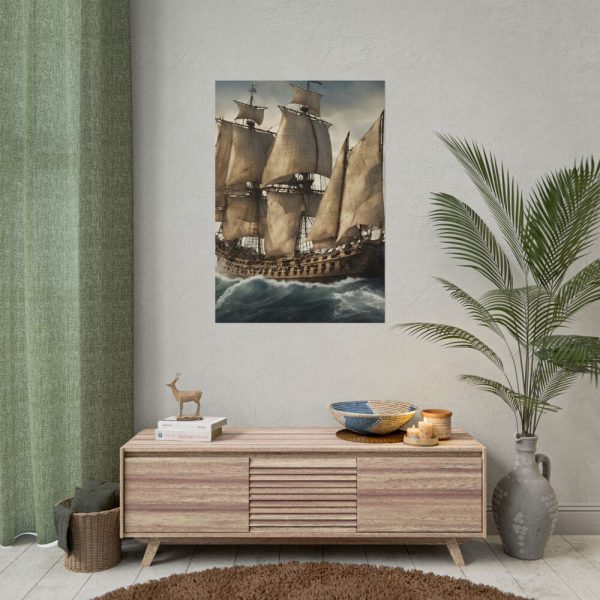 16494719211557308798_2048.jpeg Ancient Sail Ship In Ocean Poster