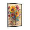 16707561793789915958_2048-1.jpeg Abstract Sunflower Sketch Art Print Framed Poster