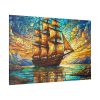 16848760046920326584_2048.jpeg Digital Art, Stained Glass Old Ship Standard Canvas
