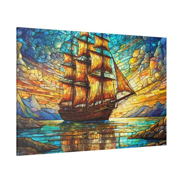 16848760046920326584_2048.jpeg Digital Art, Stained Glass Old Ship Standard Canvas