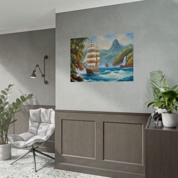 16911292469031192623_2048.jpeg Sail Ship Near Tropical Island Poster