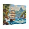 16996251585147276492_2048.jpeg Sail Ship Near Tropical Island Poster