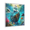 17013990151269088412_2048.jpeg Sunken Pirate Ship Art Framed Canvas