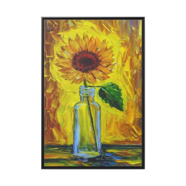 17154485671814726157_2048.jpeg Sunflower Textured Digital Painting Framed Canvas