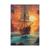 17176306890350953582_2048.jpeg Vintage Pirate Ship At Sea Art Poster