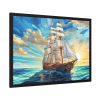 17218705514325866315_2048.jpeg Vintage Sail Ship Stained Glass Framed Poster